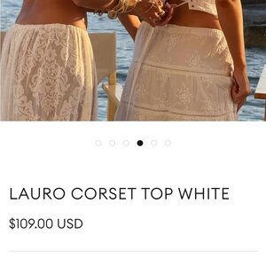 Lauro White Corset Top